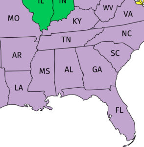 Lineman Salaries in Southern States